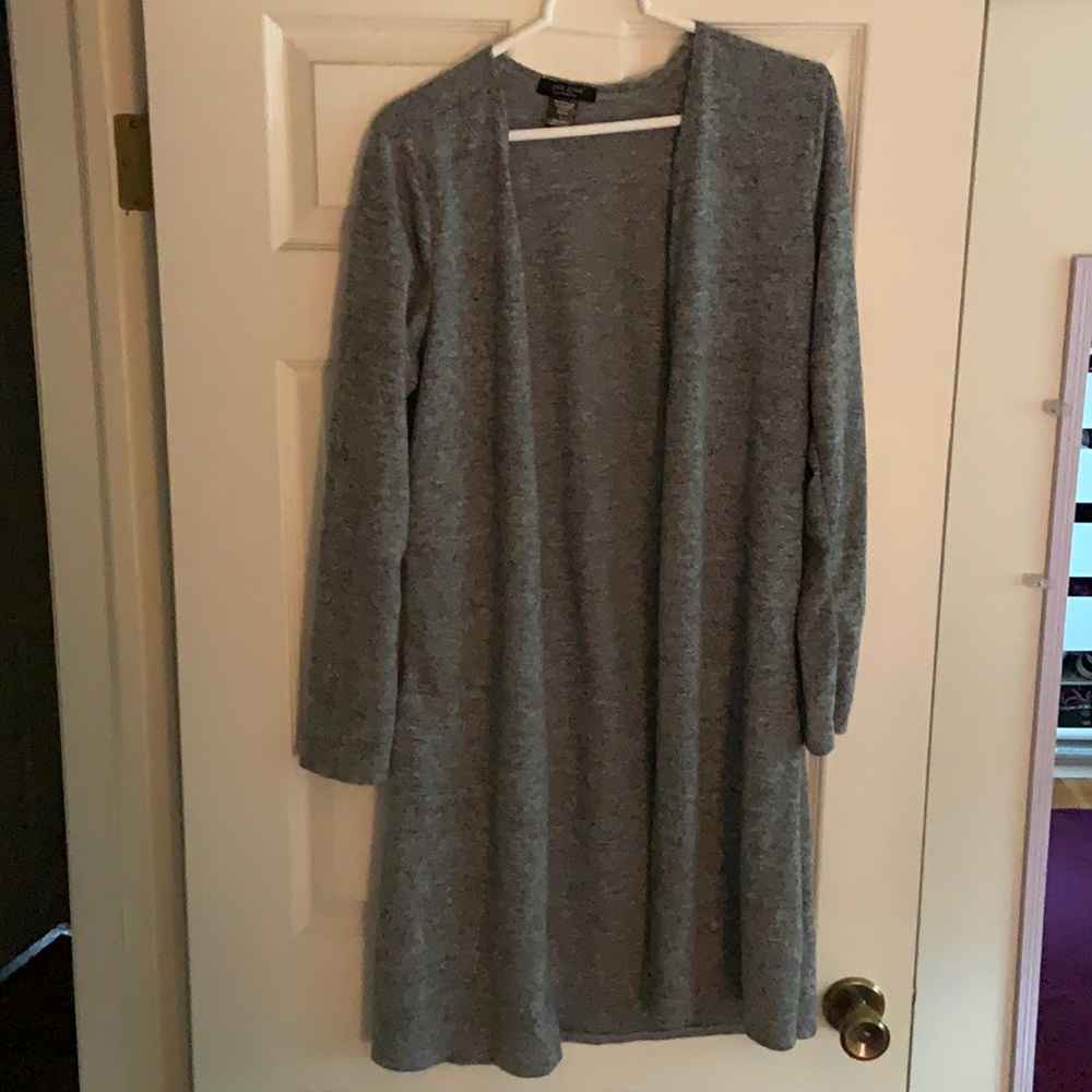 Long Gray Cardigan
